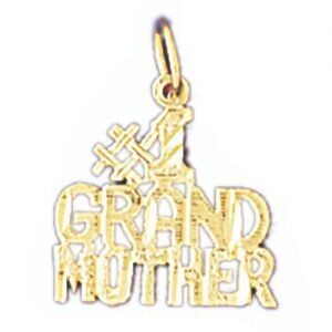 Dazzlers Jewelry Number One Grandma Grandmother Pendant Necklace Charm Bracelet in Yellow, White or…