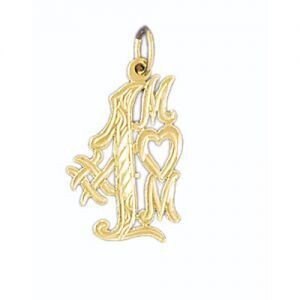 Dazzlers Jewelry Number One Mom Pendant Necklace Charm Bracelet in Yellow, White or Rose Gold 9821,…