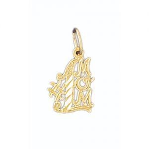 Dazzlers Jewelry Number One Mom Pendant Necklace Charm Bracelet in Yellow, White or Rose Gold 9819,…
