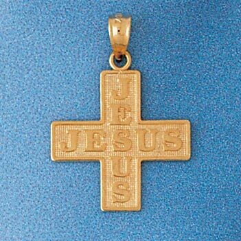 Dazzlers Jewelry Jesus Our Lord Pendant Necklace Charm Bracelet in Yellow, White or Rose Gold 7702,…