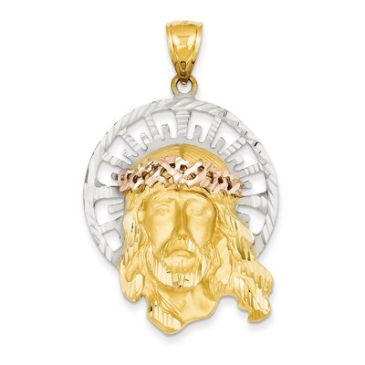Jesus Pendant 14k Tri-Color Gold C1406, MPN: C1406, 191101095009