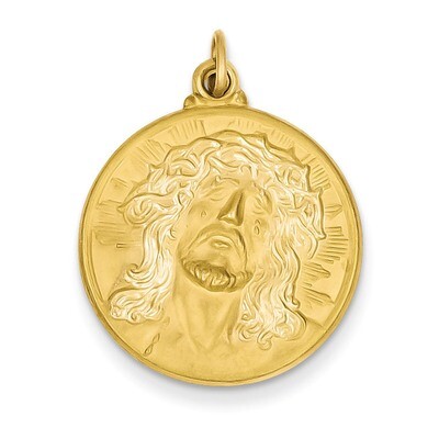 Jesus Medal Pendant 14k Gold XAC222, MPN: XAC222, 191101376290
