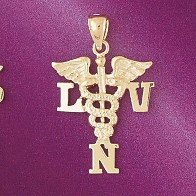 Dazzlers Jewelry Medical Sign Pendant Necklace Charm Bracelet in Yellow, White or Rose Gold 4704, M…