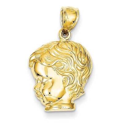 Boy Head Pendant 14k Gold C2816, MPN: C2816, 637218042067