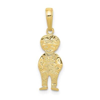 Boy with Hands In Pocket Pendant 10k Gold 10D3991, MPN: 10D3991,