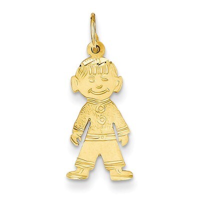 Boy Charm 14k Gold D393, MPN: D393, 886774072630