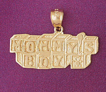 Dazzlers Jewelry Mommys Boy Pendant Necklace Charm Bracelet in Yellow, White or Rose Gold 5947, MPN…