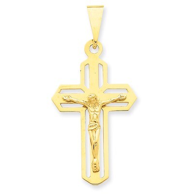 Crucifix Pendant 14k Gold Polished C2767, MPN: C2767, 883957430461