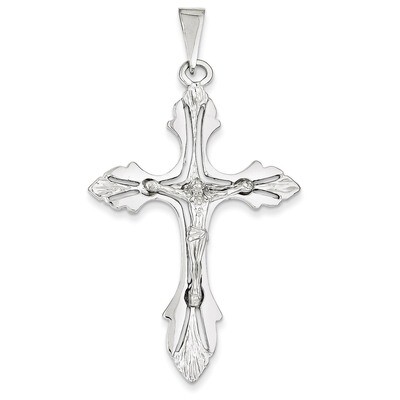 Crucifix Pendant 14k White Gold C2808, MPN: C2808, 883957345789