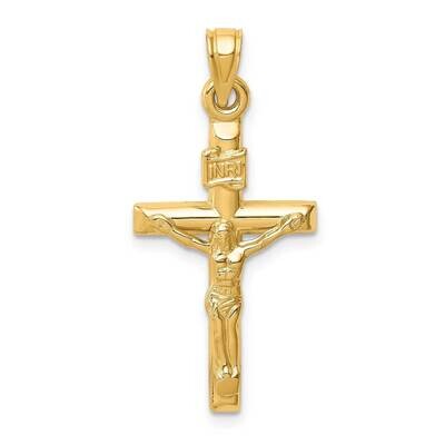 Crucifix Pendant 14k Gold Hollow XR1841, MPN: XR1841, 886774119786