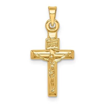 Crucifix Pendant 14k Gold Hollow XR1840, MPN: XR1840, 886774016467