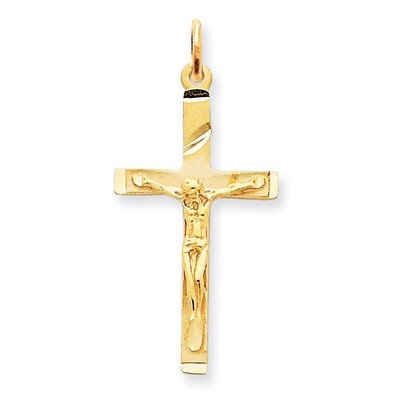 Crucifix Pendant 14k Gold D172, MPN: D172, 886774092461