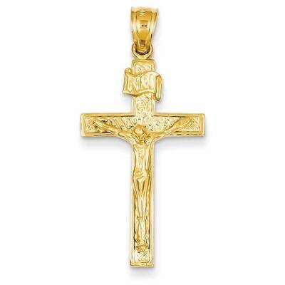 INRI Crucifix Pendant 14k Gold C1345, MPN: C1345, 191101716751