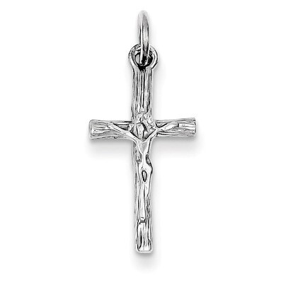 Crucifix Pendant 14k White Gold K390, MPN: K390, 883957247540