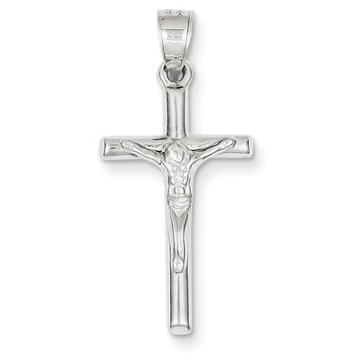 Crucifix Pendant 14k White Gold D3227, MPN: D3227, 883957899473