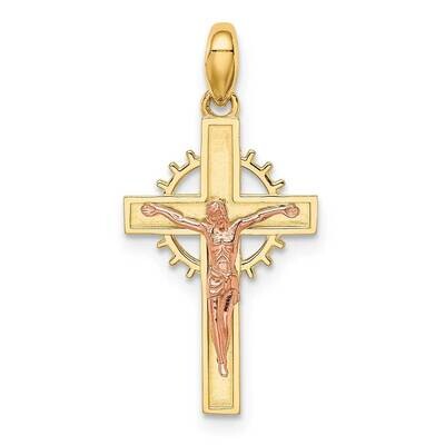 Crucifix Pendant 14k Two-tone Gold YC1377, MPN: YC1377, 883957963631