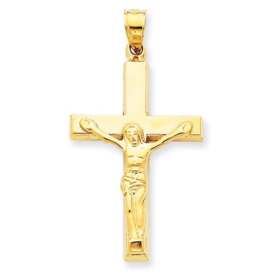 Crucifix Pendant 14k Gold Polished C3677, MPN: C3677, 883957898315