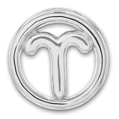 Small Aries Zodiac Pendant Sterling Silver QSK2024, MPN: QSK2024,
