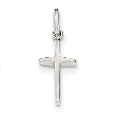 Cross Charm Sterling Silver Polished QC8252, MPN: QC8252, 191101459429
