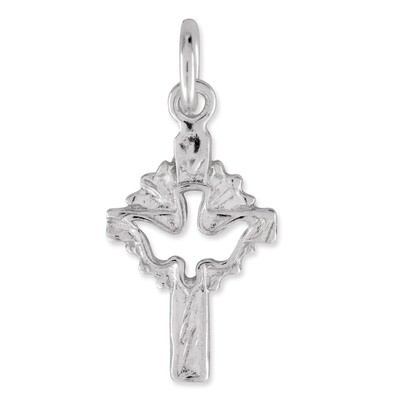 Dove Cross Charm Sterling Silver QC494, MPN: QC494, 883957278582