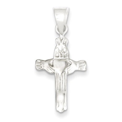 Claddagh Cross Charm Sterling Silver QC1946, MPN: QC1946, 883957576671