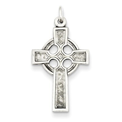 Celtic Cross Charm Sterling Silver QC451, MPN: QC451, 883957578774