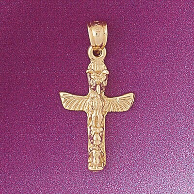 Dazzlers Jewelry Native American Holy Indian Sign Pendant Necklace Charm Bracelet in Yellow, White …