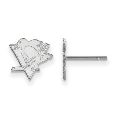 Pittsburgh Penguins Extra-Small Post Earrings Sterling Silver Rhodium-plated SS008PEN, MPN: SS008PE…