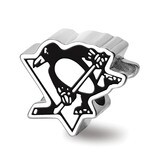 Pittsburh Penguins Skating Penguin Enameled Extruded Logo Bead Sterling Silver SS500PEN, MPN: SS500…