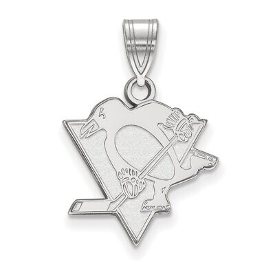 Pittsburh Penguins Medium Pendant Sterling Silver SS003PEN, MPN: SS003PEN, 886774745145