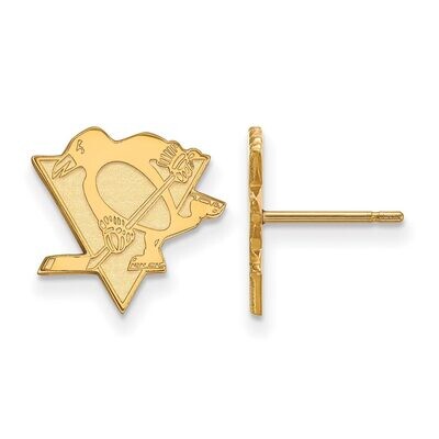 Pittsburh Penguins Small Post Earring Gold-plated Silver GP009PEN, MPN: GP009PEN, 886774909479