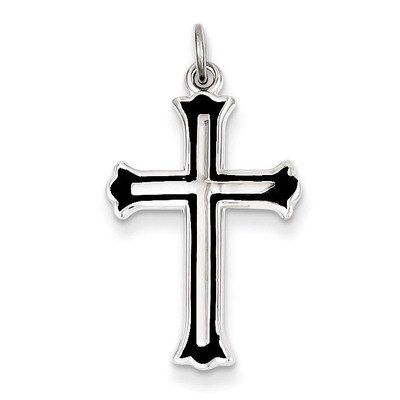 Cross Charm Sterling Silver Enameled QC3353, MPN: QC3353, 886774107622