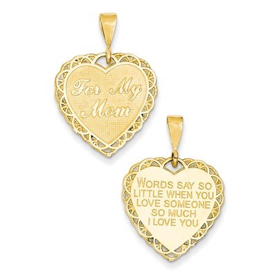 for My Mom Charm 14k Gold C1680, MPN: C1680, 886774088051