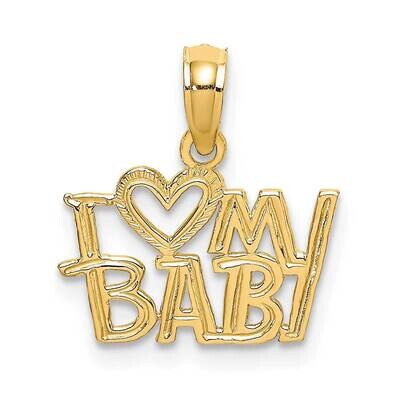 I Heart My Baby Charm 14k Gold K2704, MPN: K2704, 637218024803