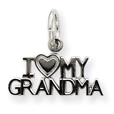 I Love My Grandma Charm 14k White Gold D1083, MPN: D1083, 886774092102