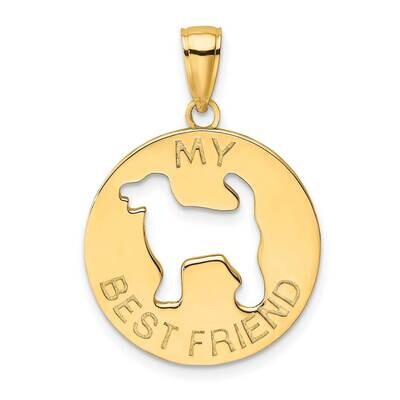 My Best Friend with Dog Charm 14k Gold K6456, MPN: K6456, 637218141098