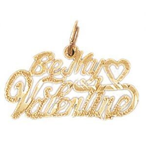 Dazzlers Jewelry Be My Valentine Pendant Necklace Charm Bracelet in Yellow, White or Rose Gold 1015…
