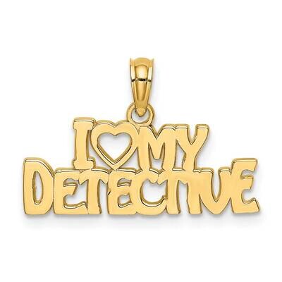 I Heart My Detective Charm 14k Gold D4076, MPN: D4076, 637218023479