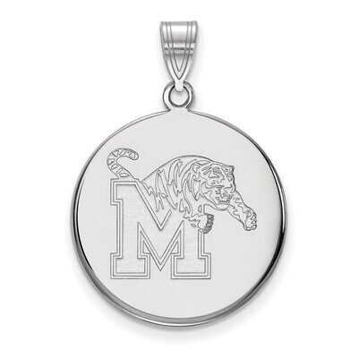 University of Memphis Large Pendant 10k White Gold 1W033UMP, MPN: 1W033UMP, 886774785943