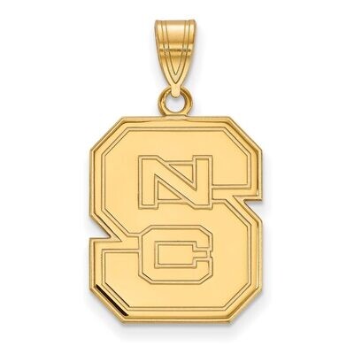 North Carolina State University Large Pendant 14k Yellow Gold 4Y004NCS, MPN: 4Y004NCS, 886774862637