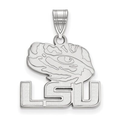Louisiana State University Medium Pendant 10k White Gold 1W075LSU, MPN: 1W075LSU, 886774793313