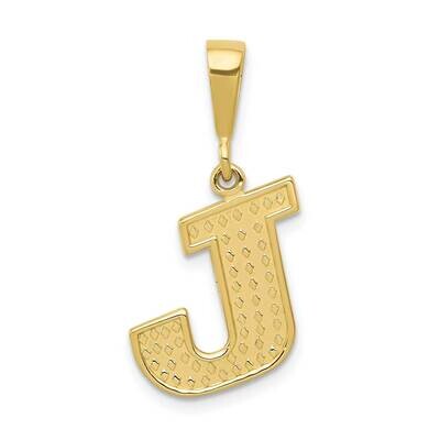 Initial J Pendant 10k Gold 10C1449-J, MPN: 10C1449-J,