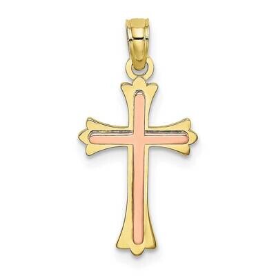 Cross Charm 10k Two-Tone Gold  10K9067, MPN: 10K9067, 637218185900