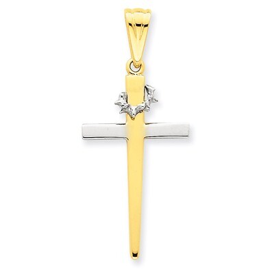 Cross Pendant 14k Two-Tone Gold CG30A, MPN: CG30A, 883957898469