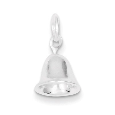 Moveable Bell Charm Sterling Silver QC6009, MPN: QC6009, 883957914046