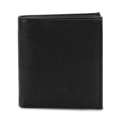 Black Cowhide RFID Hipster Wallet with Center Flap GM23272, MPN: GM23272,