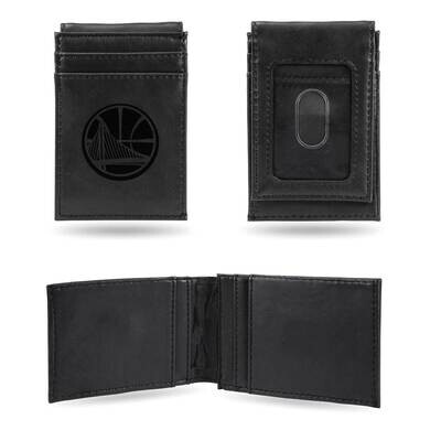 NBA Golden State Warriors Black Faux Leather Front Pocket Wallet GC7456, MPN: GC7456, 767345895448