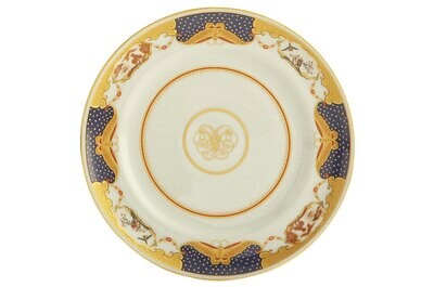 Mottahedeh Golden Butterfly Dinner Plate M29, MPN: M29,