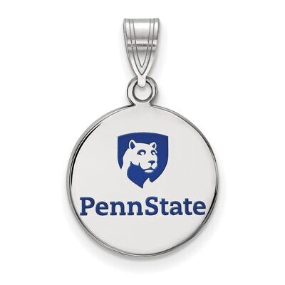 Penn State University Medium Enamel Disc Pendant Sterling Silver SS039PSU, MPN: SS039PSU, 886774695…