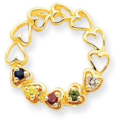5 Birthstones Family Pendant 14k Gold XMP53/5, MPN: XMP53/5, 883957417066